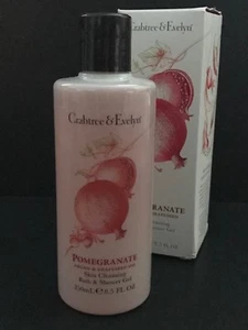 CRABTREE & EVELYN POMEGRANATE ARGAN & GRAPESEED BATH & SHOWER GEL 8.5 OZ BOXED - Picture 1 of 3