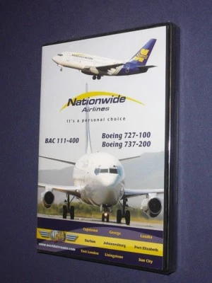 JUST PLANES COCKPIT VIDEO DVD :    NATIONWIDE AIRLINES   South Africa       NEW - Image 1 of 2