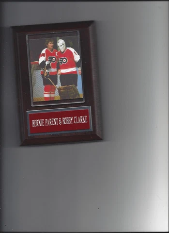 BERNIE PARENT & BOBBY CLARKE PLAQUE PHILADELPHIA FLYERS HOCKEY NHL Cover