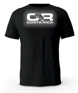 Costa Rica CR Reflective Logo Black T-Shirt  - Picture 1 of 3