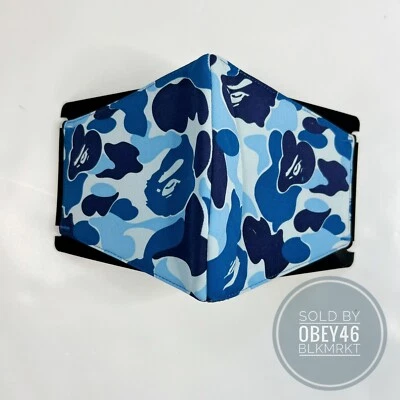 BAPE A Bathing Ape ABC Blue Camo Mask  FW23 - Image 1 of 4
