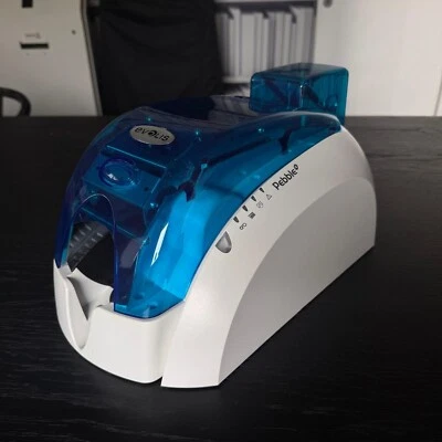 Evolis Pebble 4 Basic Single-Sided ID Card Printer - Blue (5 printers available) - Image 1 of 4