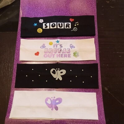 Popular music Olivia Rodrigo headbands sour album set ( 4 headbands) - Image 1 of 4