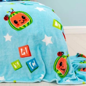 Cocomelon Friends Blanket Watermelon Soft Warm Fleece Throw Bedding Girls Boys - Picture 1 of 1