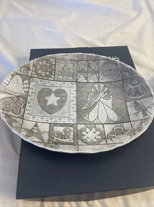 "Cuenco de plato de aluminio martillado Wendell August Forge 7"" x 9"" vacaciones de Navidad RARO" - Imagen 1 de 9