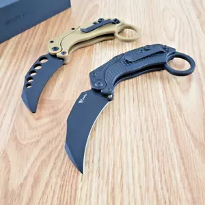 Reate Knives Folding Knife 3" Blak Bohler N690 Steel Blade oxide Aluminum Handle - Picture 1 of 19