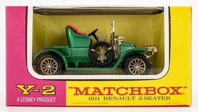 Matchbox Models of Yesteryear Y-2B 1911 Renault 2-Seater GREEN | E-TYPE BOX |NOS - Image 1 of 4