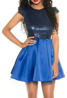 Sexy Vestido Miss Elegante Damas Cóctel Noche Chifón Tul Satén Lentejuelas 36 Foto 1 de 4