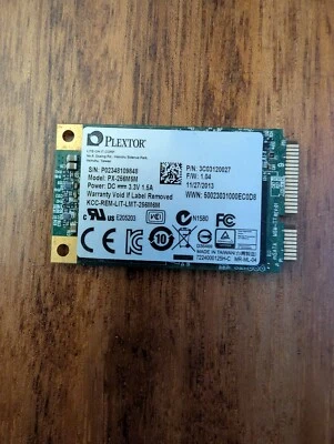 256GB mSATA SSD by Plextor - TESTED & WIPED - FREE SHIP - QUANTITY DISCOUNT - Image 1 of 2