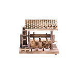  Grinding Mill Model Figurine Chinese Ancient Wood Craft Rural