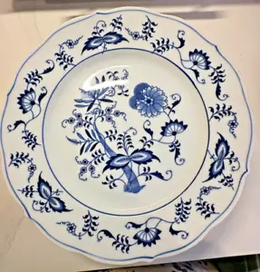 6 platos de cena con patrón de cebolla azul Danubio de 10,5 pulgadas - Imagen 1 de 5