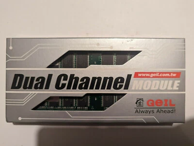 Geil GE1GB3200DC 1GB (2 x 512MB) DDR400 PC3200 184pin Memory Module PN 1251 - Image 1 of 3