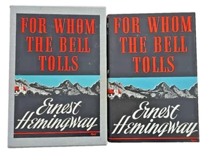 For Whom The Bell Tolls Hemingway Slipcase 1968 1st Edition Library HCDJ - Picture 1 of 5