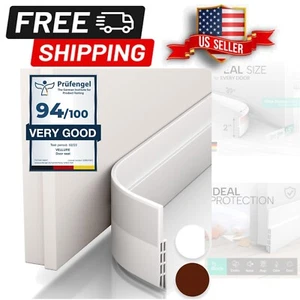Quick-Install Silicone Door Seal Strip - 5-Pack, 39" Length for Energy Savings - Picture 1 of 9