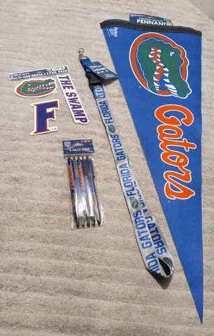 Florida Gators ~ Fan Pack ~ Decals, Pens, Lanyard, & Pennant ~ WinCraft ~ New! Cover