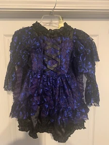 New Chasing Fireflies Midnight Bandida Costume Child Sz 6 Zorro Dress Hat More - Picture 1 of 6