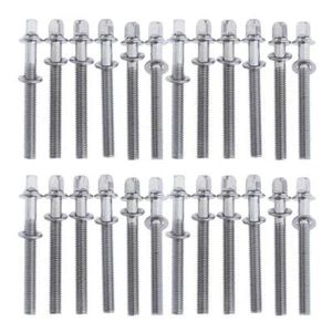 24x Stainless Steel 50mm Drum Tension Rods for Snare Bass Drum Mount Parts - Picture 1 of 8