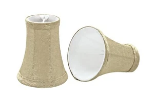 Aspen Creative 30015-2A, Bell Clip-On Chandelier Lamp Shade, Gold, 2 1/2" Top... - Picture 1 of 7