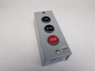 FURNAS SIEMENS PUSH-BUTTON STATION  50MA3TUE FAST/SLOW/STOP NEW NO BOX M/OFFER - Image 1 of 4