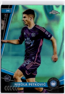 Nikola Petkovic 2024 Topps Chrome MLS Aqua Lava Refractor #57 Charlotte FC - Bild 1 von 2