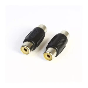 PACK de 2 CONECTOR ADAPTADOR RCA HEMBRA a RCA HEMBRA - Imagen 1 de 2