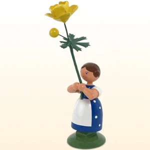 WEHA Blumenkind Wiesenblumenmädchen mit Trollblume ca.11cm, 1022 vom Fachhändler - Bild 1 von 2
