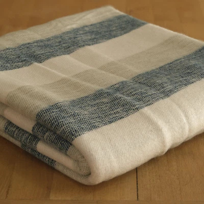 Colorful Wool Blanket 220*115 Meditation Blanket Gift Soft Warm Handmade - Image 1 of 4