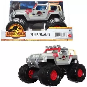 Matchbox Toy Vehicles -Jurassic World Dominion - '93 JEEP WRANGLER (1:24 Scale) - Picture 1 of 2
