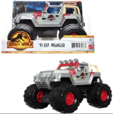 Matchbox Toy Vehicles -Jurassic World Dominion - '93 JEEP WRANGLER (1:24 Scale) - Image 1 of 2