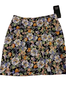 Damen Minirock mit hohem Bund - Wild Fable Floral Größe 0 - Bild 1 von 3