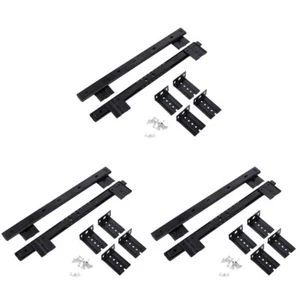 3 Pairs Schreibtisch Schiene Schubladenschienen Führung Tastaturhalterung - Bild 1 von 12