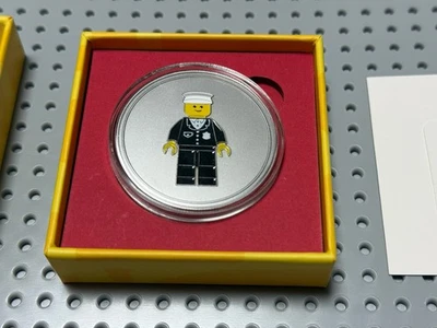 Lego 2025 VIP Policeman Coin,  Silver membership in Lego Korea store. - Image 1 of 4