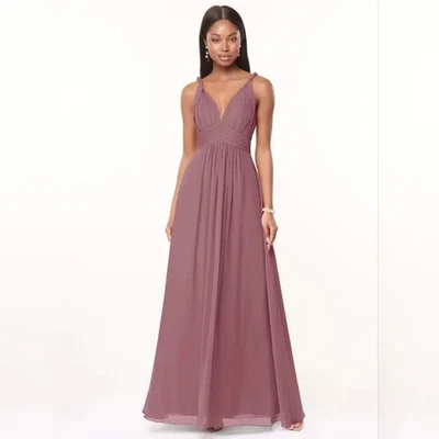 Azazie Maren подружки невесты вечернее платье в винтажный розово-лиловый размер 4 - Изображение 1 из 4