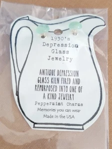 Antiguo horno de vidrio de la depresión encendido reutilizado en joyería (3350HJT) recuerdos - Imagen 1 de 22