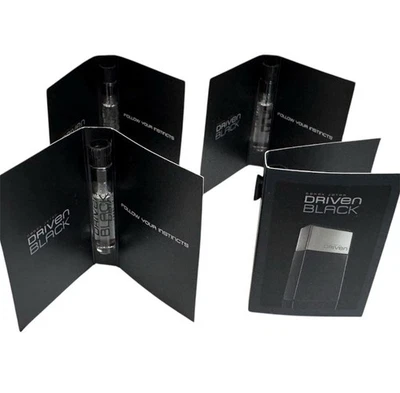 DRIVEN BLACK Derek Jeter Avon Eau de Toilette 0,01 OZ FRASCO DE MUESTRA x 4 *LEER POR FAVOR Foto 1 de 2