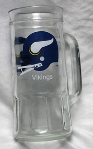 tazza vetro vichinghi minnesota vintage? 24 oz - Foto 1 di 7