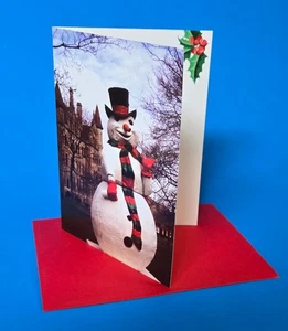 SCRANTON PA - COURTHOUSE SQUARE - SNOWMAN - CHRISTMAS CARD - LOT OF SIX - 1ST YR - Picture 1 of 2