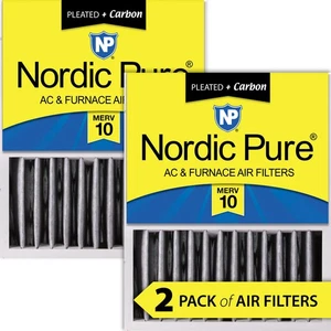 16x20x5 (4 3/8) Honeywell Replacement Air Filters Merv 10 Plus Carbon 2 Pack - Picture 1 of 7