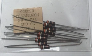 (Qty 12) Ohmite Carbon Resistor 39 Ohm 5% 1/2 W NOS 00B2  We Ship Worldwide - Picture 1 of 1