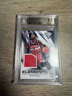 John Wall 2013-14 Panini Titanium Elements Jerseys BGS 9.5 - Image 1 of 3