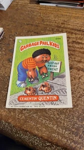 1987 Topps Garbage Pail Kids Cementin Quentin #370a - Picture 1 of 2