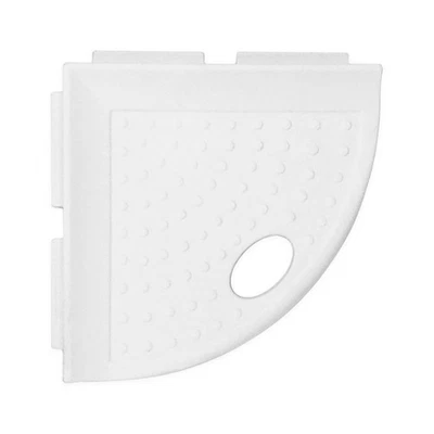 Corner Shower Footrest 5" Lugged for New Construction Shaving Shelf White - Изображение 1 из 4