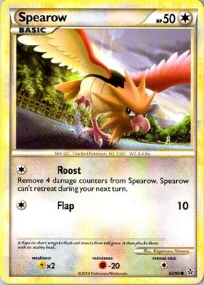 Spearow Common Unleashed 62/95 LP - Image 1 of 2