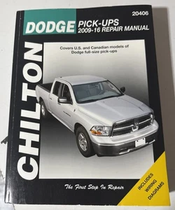 Lightly Used, Chilton 20406 Repair Manual For 2009-2016 Dodge Ram 1500 2500 3500 - Foto 1 di 3
