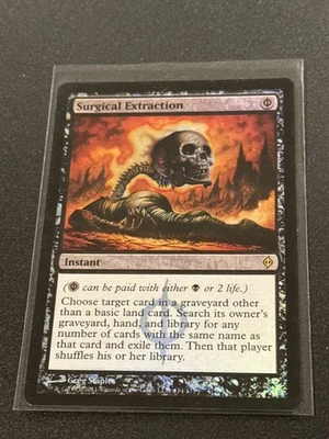 New Phyrexia Surgical Extraction Promo Foil MTG Magic the Gathering NM - Image 1 of 2
