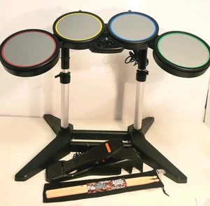 PS4 PS5 Rock Band 4 Wired Drums Set * RockBand KickPedal * NEU Sticks 5A - Bild 1 von 5