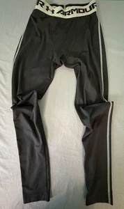 Men's UNDER ARMOUR Heat Gear Compression Black Tights Pants Size M Medium - Picture 1 of 5