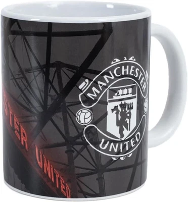 Manchester United FC Mug Old Trafford 11oz MUFC Coffee Gift Official Licensed - Image 1 of 4