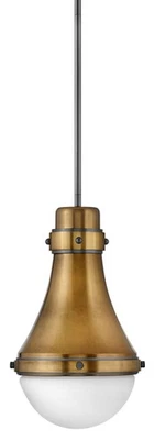 Hinkley Lighting 39057 Oliver 1 Light 9"W Mini Pendant - Brass - Image 1 of 4