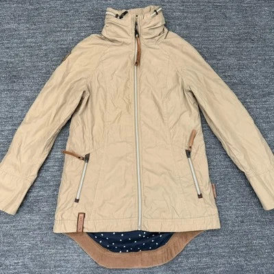 Chaqueta Naketano Mujer Mediana Beige Cremallera Completa Bolsillos Exterior Naturaleza Pana Foto 1 de 4